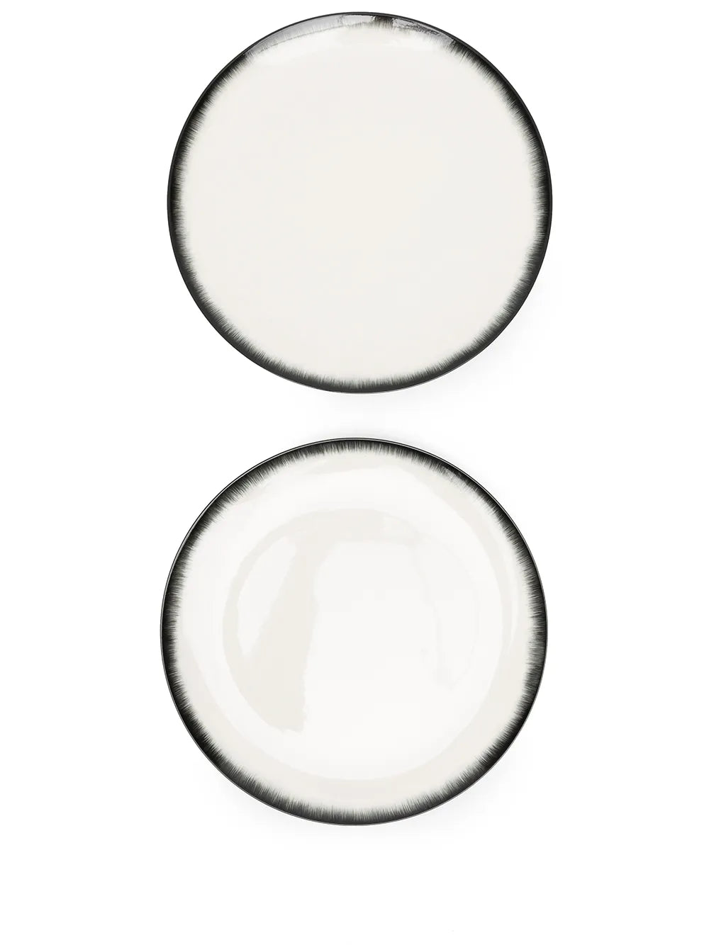 White plate, front view