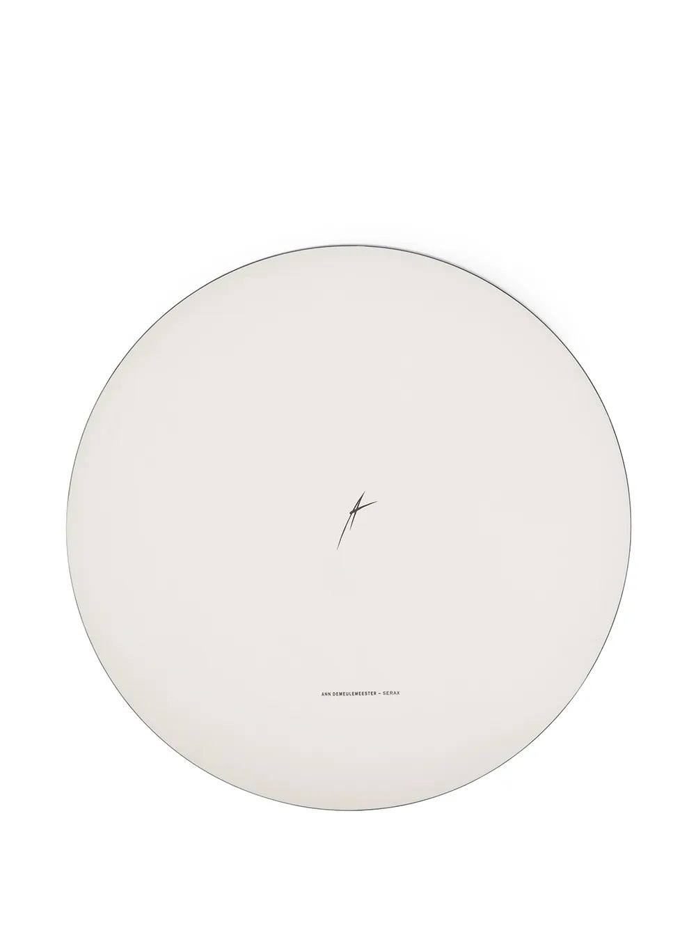 White plate, back view