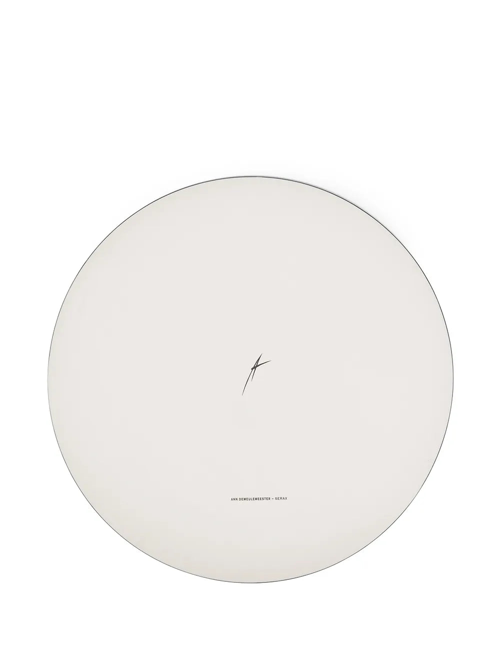 White plate, back view
