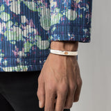 PARTS OF FOUR - Sistema Bracelet v2 (1.0 CT, Orange Sapphire Faceted Slab, 9mm, PA+SAF)