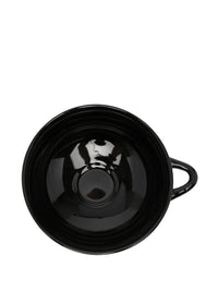 Black cup, top view