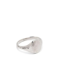 WERKSTATT MUNCHEN - Signet Ring Classic Hammered