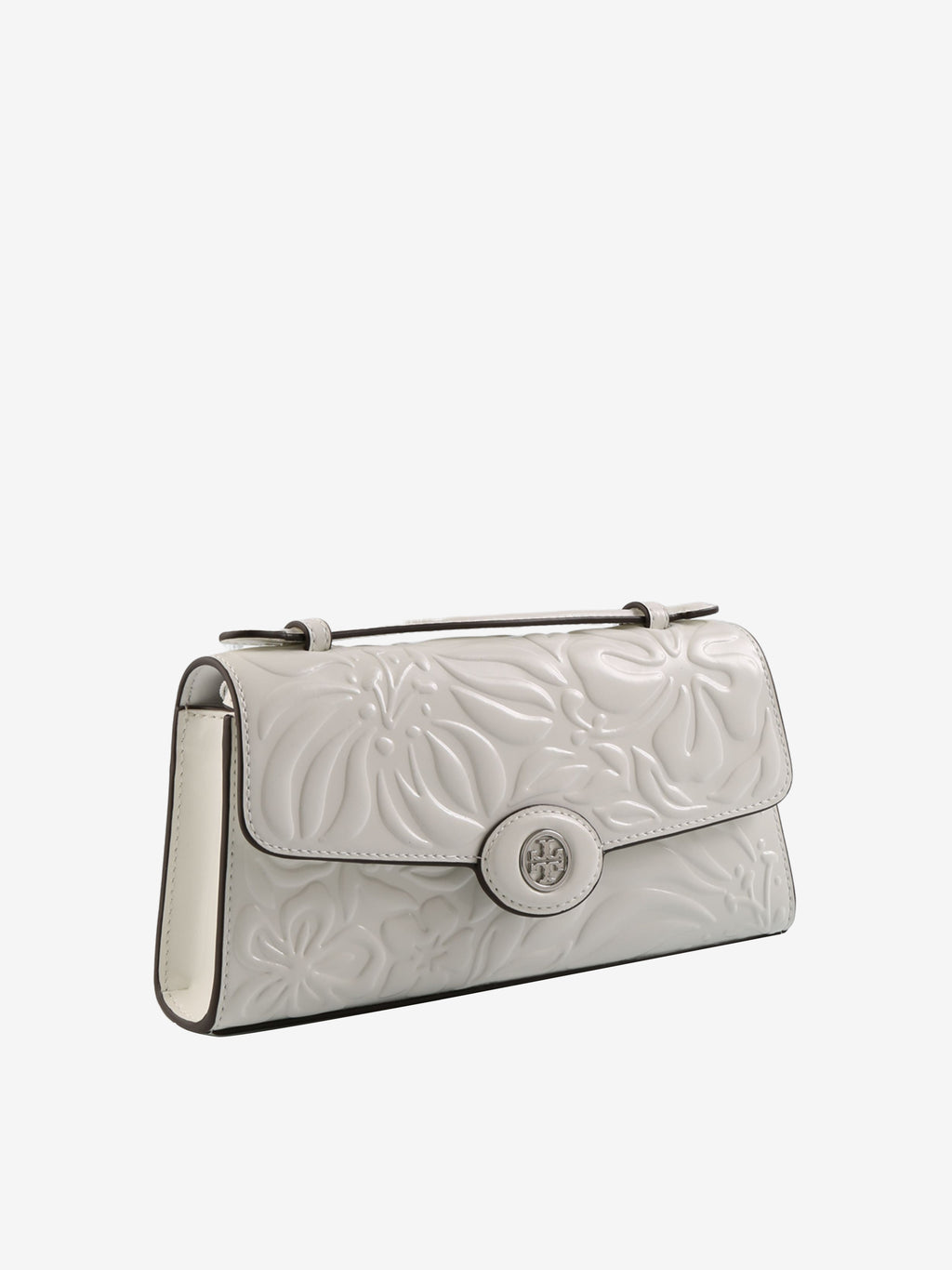 TORY BURCH - Women Robinson Floral Embossed Top Handle Chain Wallet