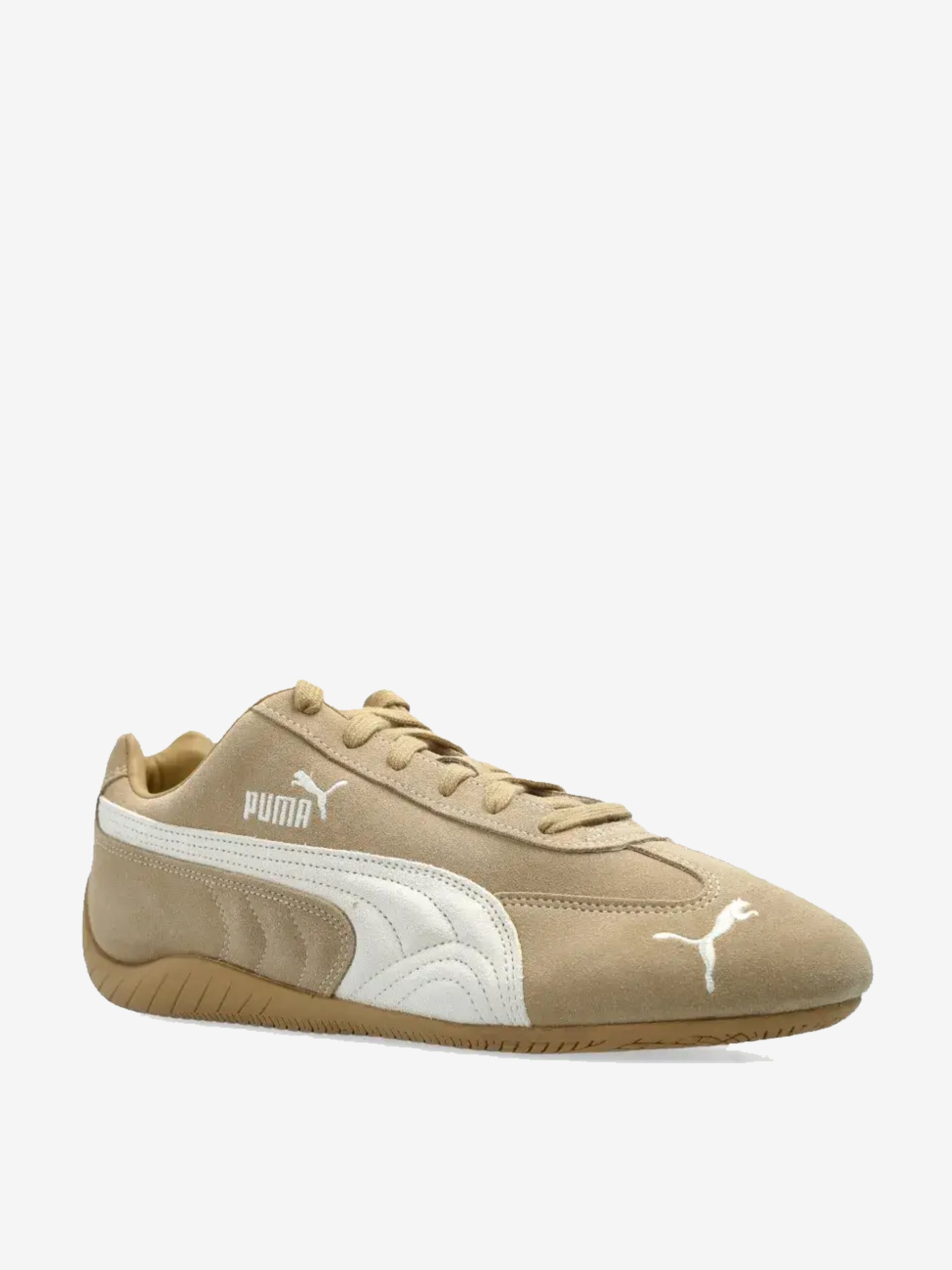 Tan shoes, front view