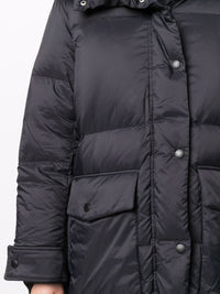 YVES SALOMON - Women Padded Down Jacket With Detachable Lamb Fur Collar