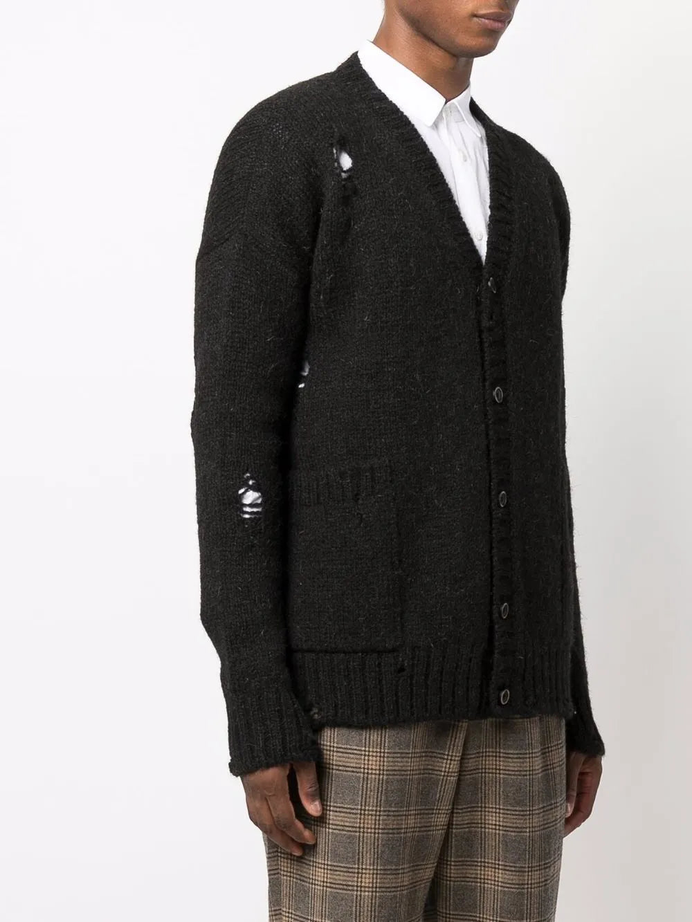 black cardigan,full body view