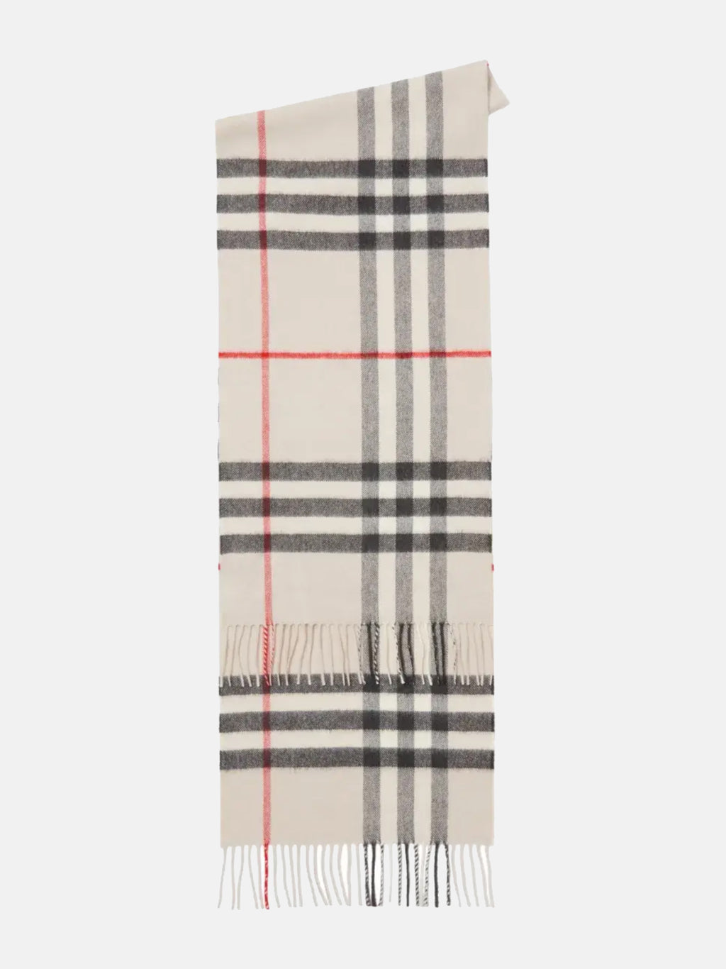 BURBERRY - Unisex Check Cashmere Scarf