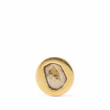 PARTS OF FOUR - Stud Earring (0.2 CT, Tiny Faceted Diamond Slab, YGA+FCDIA)