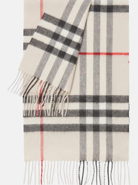 BURBERRY - Unisex Check Cashmere Scarf