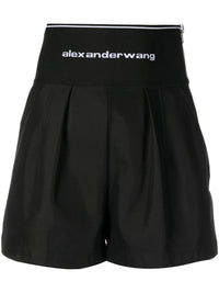 ALEXANDER WANG - Women Logo Elastic Safari Shorts