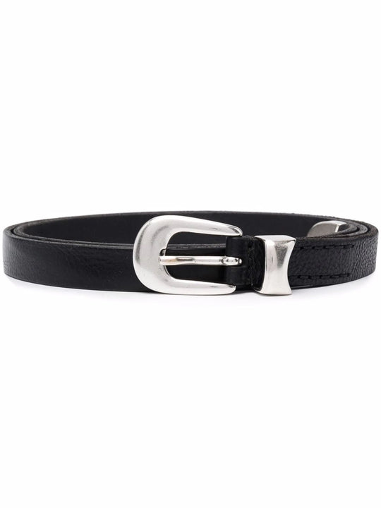 小物 Our Legacy 4cm belt Our Legacy - 4 cm Staple Double Tongue Belt Grey Leather