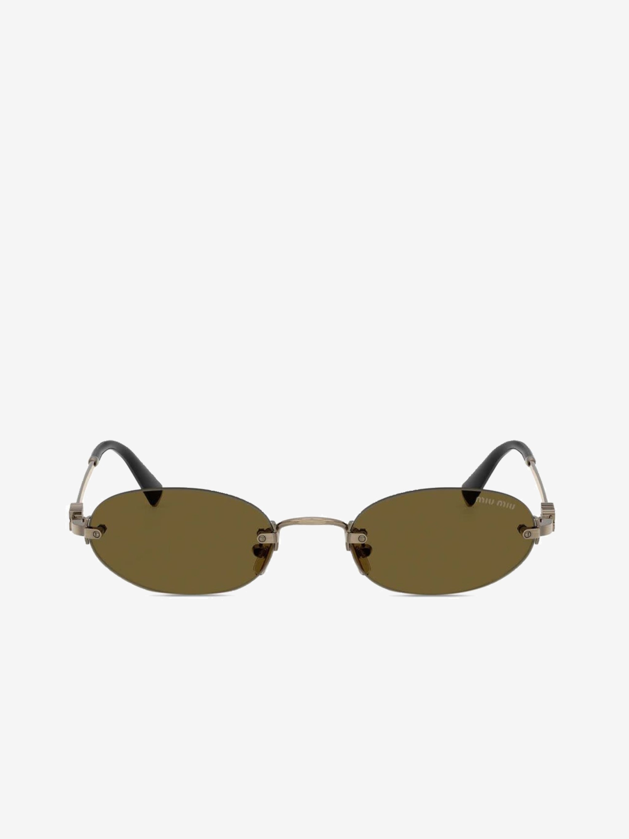 Brown eyewear, front view
