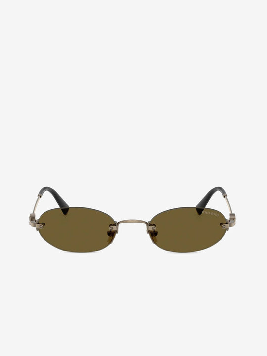 Brown eyewear, front view