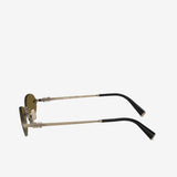 Brown eyewear, back view