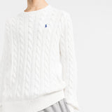 POLO RALPH LAUREN - Men Long Sleeve Cotton Cable Knit Crewneck Sweater