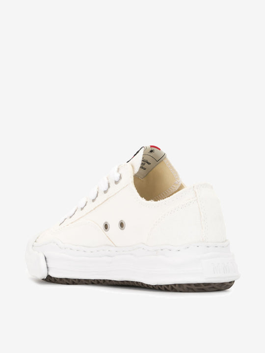 White sneakers, back view