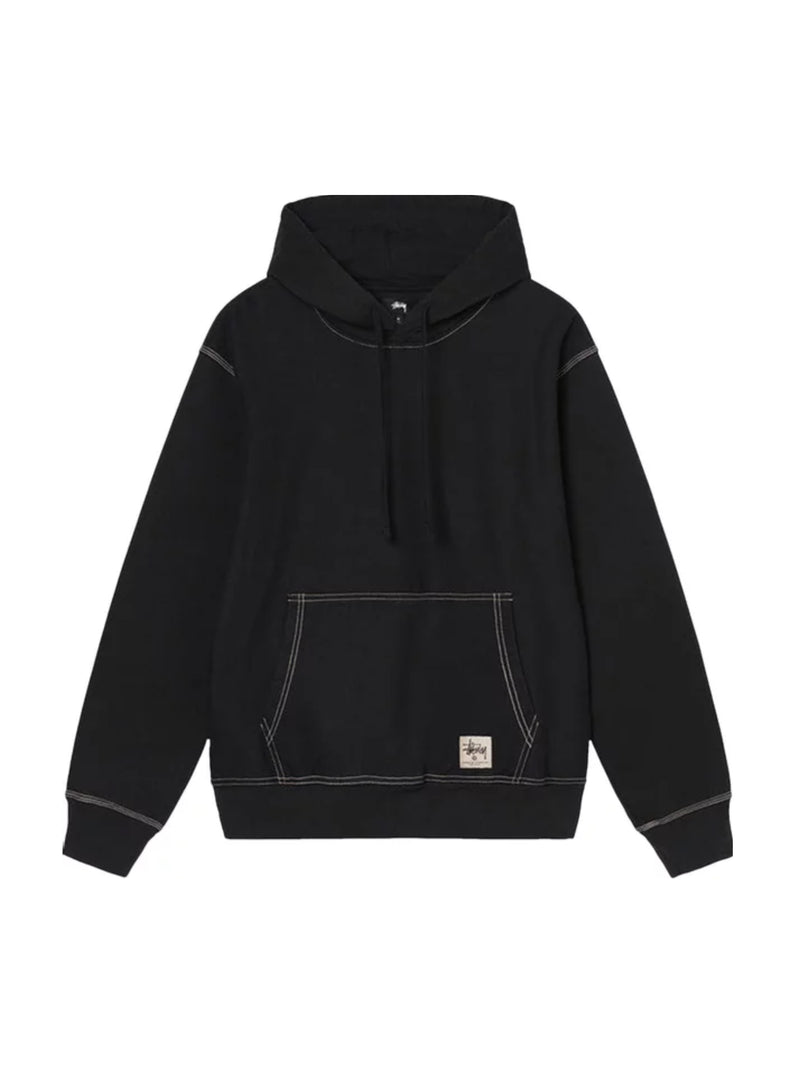 STUSSY - Men Contrast Stitch Label Hoodie