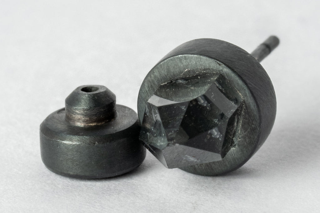 PARTS OF FOUR Stud Earring (9mm, Herkimer Spike, KA+HER)