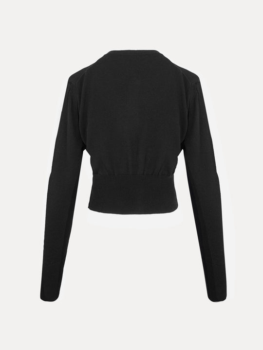black top，back view