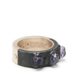 PARTS OF FOUR - Sistema Ring (Terrestrial Surfaced, 3 Tanzanites, 9mm, MA+KA+TAN)