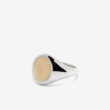 MAOR - Meek Ring Oval Top in Silver and Yellow Gold