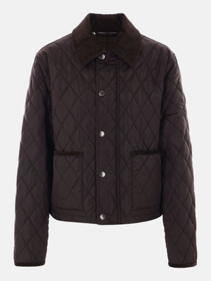 BURBERRY - Women Cropped Quilt Jacket