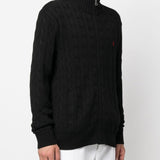 POLO RALPH LAUREN - Men Long-Sleeve Cotton Cable Knit 1/2 Zip Sweater