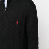 POLO RALPH LAUREN - Men Long-Sleeve Cotton Cable Knit 1/2 Zip Sweater