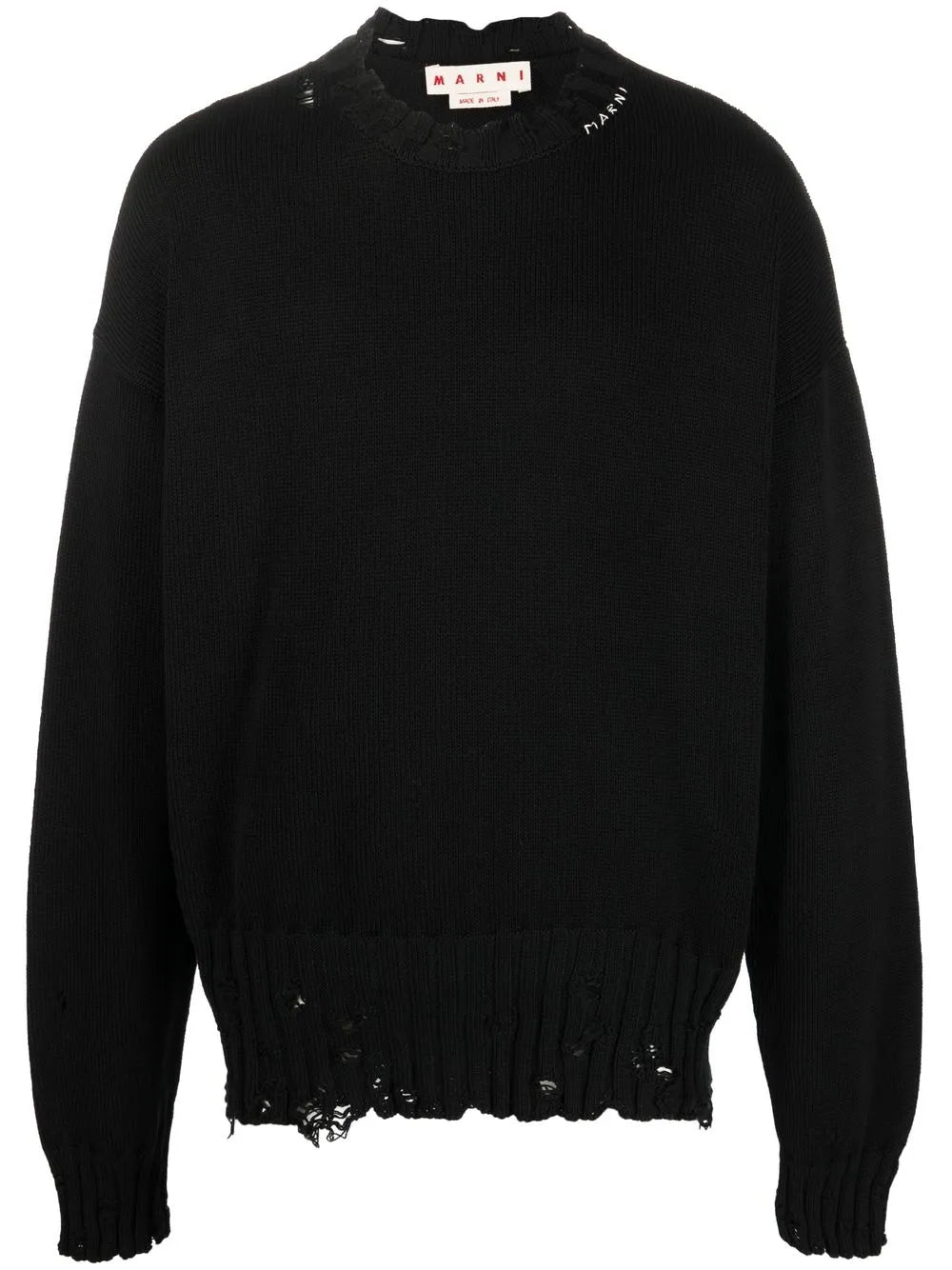 Black sweater, front view