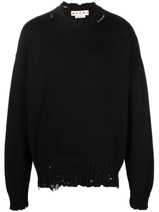 Black sweater, front view