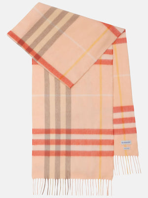 BURBERRY - Unisex Large Check Cashmere Scarf