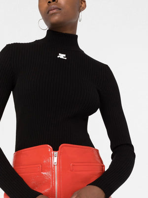 COURRÈGES - Women Reedition Knit LS Jumper