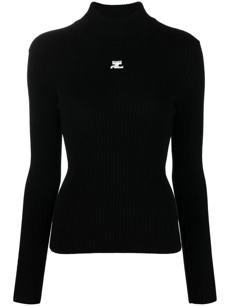 COURRÈGES - Women Reedition Knit LS Jumper