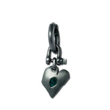 PARTS OF FOUR - Jazz's Solid Heart Earring (Extra Small, 0.1 CT, Blue Diamond Slabs, KA+BDIA)