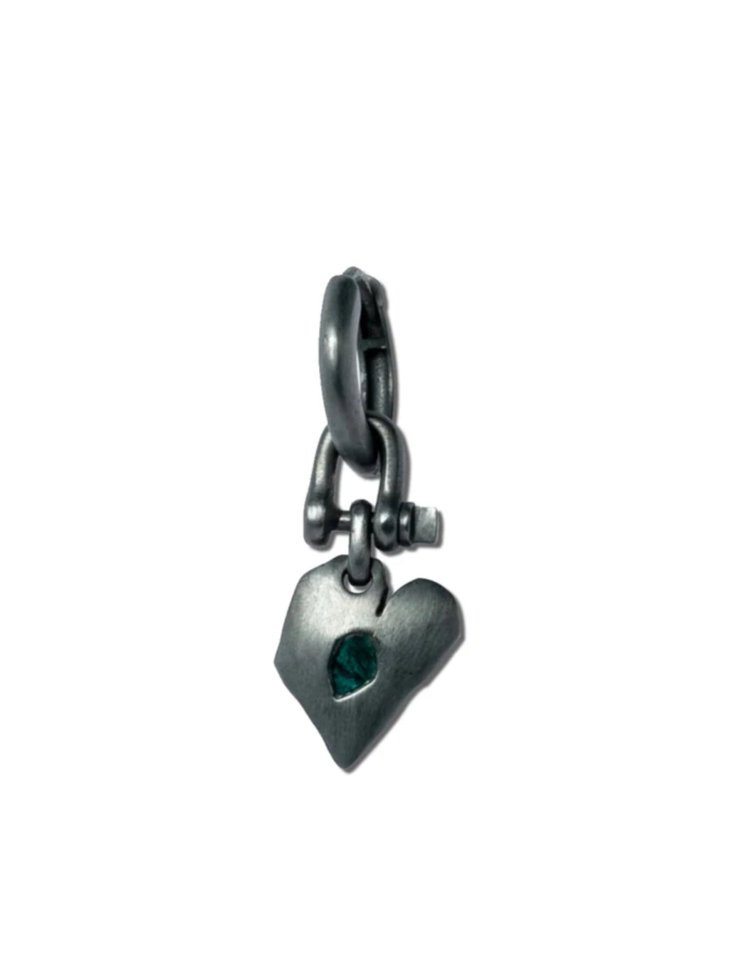 PARTS OF FOUR - Jazz's Solid Heart Earring (Extra Small, 0.1 CT, Blue Diamond Slabs, KA+BDIA)