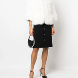 White coat, full body view