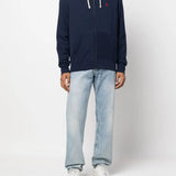 Navy hoodie,full body view