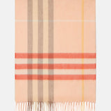 BURBERRY - Unisex Large Check Cashmere Scarf
