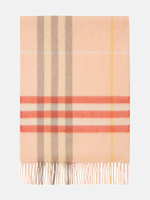 BURBERRY - Unisex Large Check Cashmere Scarf