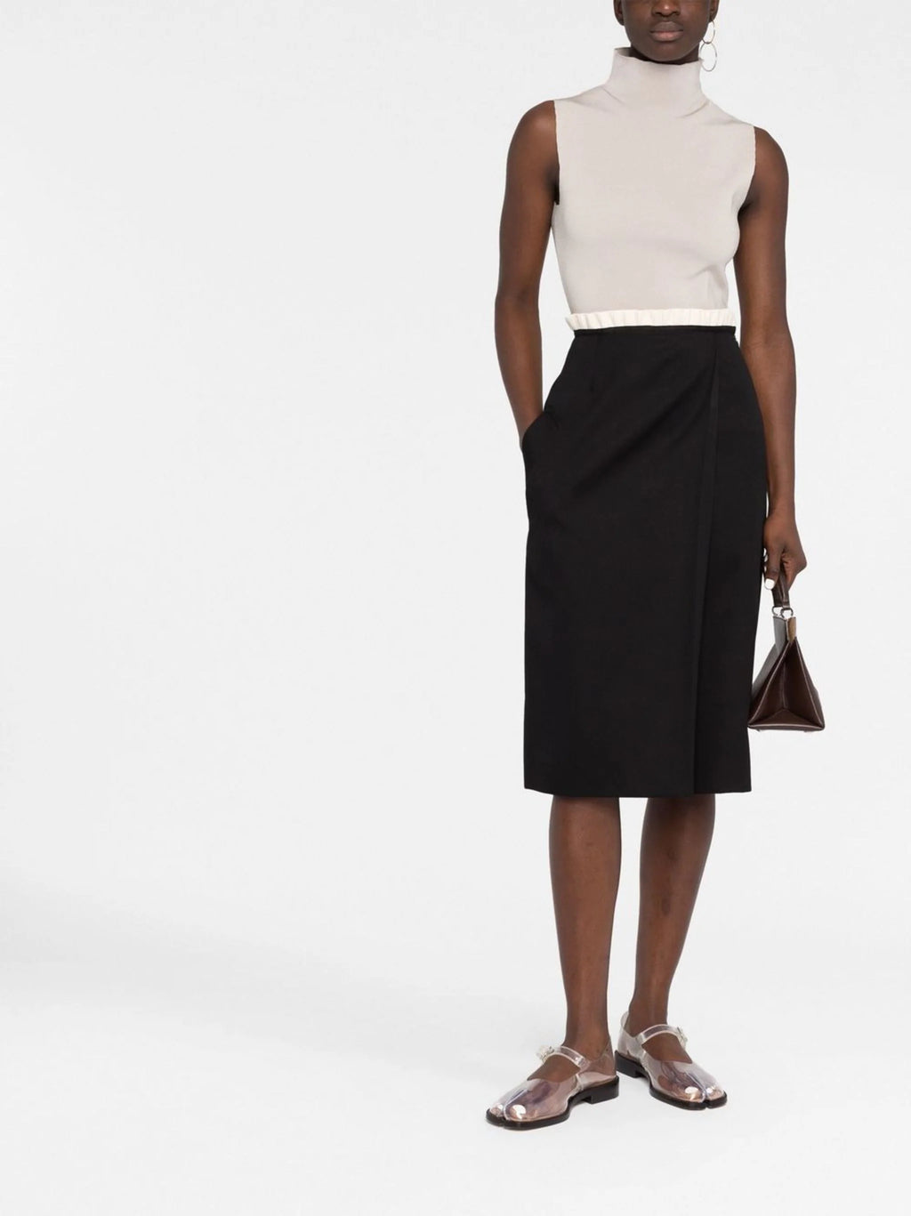 MAISON MARGIELA - Women Wool Pencil Skirt