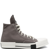 RICK OWENS DRKSHDW X CONVERSE - Turbodrk Laceless Woven High-Top Sneakers