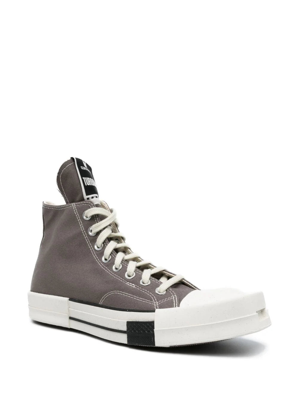 RICK OWENS DRKSHDW X CONVERSE - Turbodrk Laceless Woven High-Top Sneakers