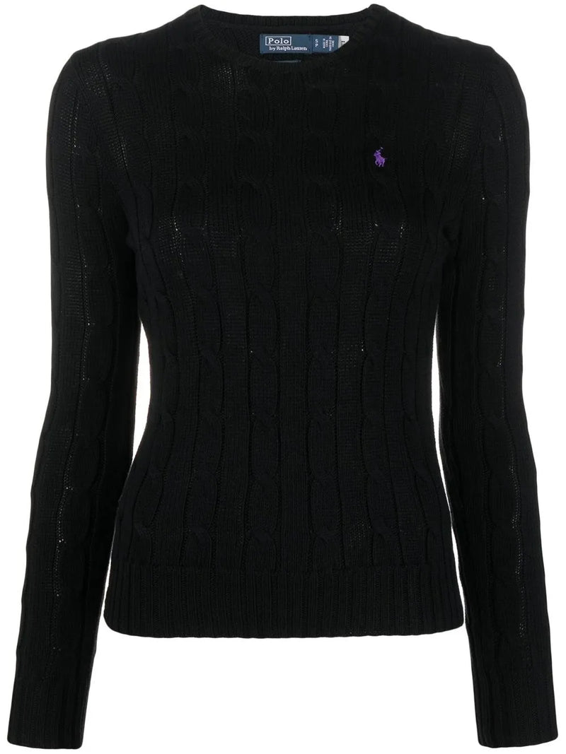 Black knitwear, front view