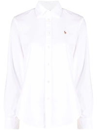 POLO RALPH LAUREN Women 40/1 Ctn Oxford-Ls Crlte St-Long Sleeve-Button Front Shirt