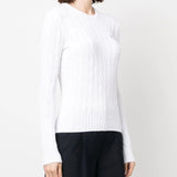 POLO RALPH LAUREN - Women Cable-Knit Cotton Crewneck Sweater