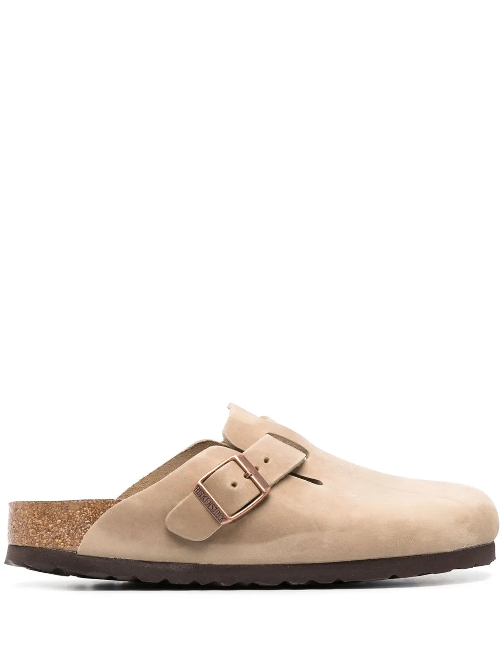 Tan sandals,side view