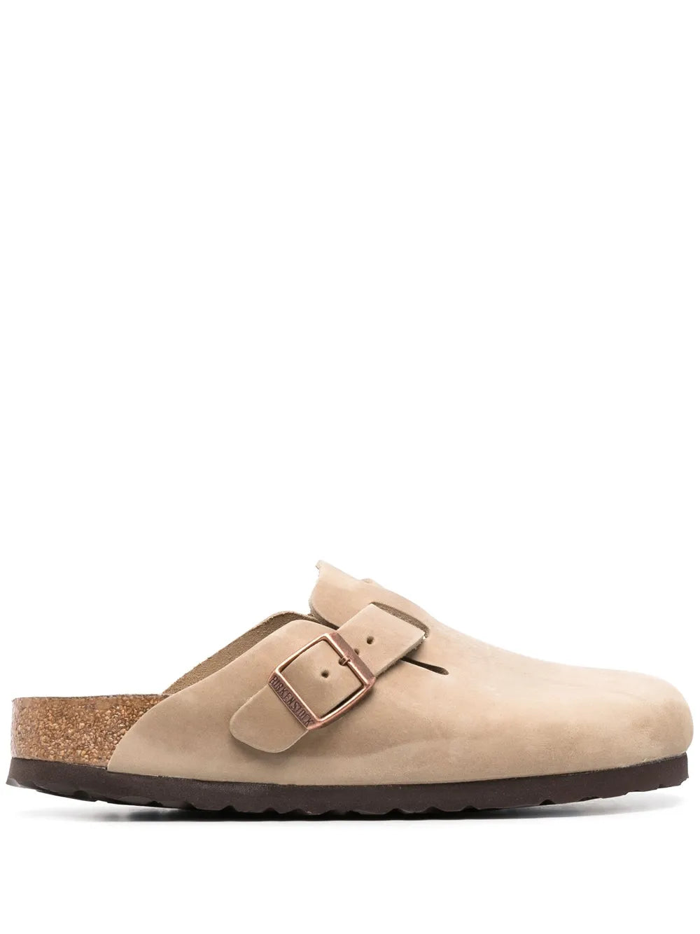 Tan sandals,side view