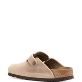 Tan sandals,side view