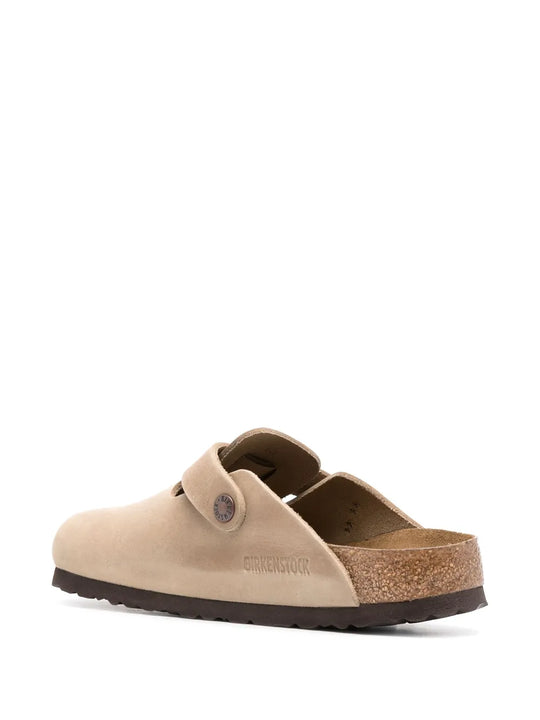 Tan sandals,side view