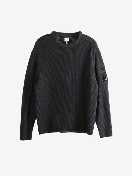 Black sweater, front view